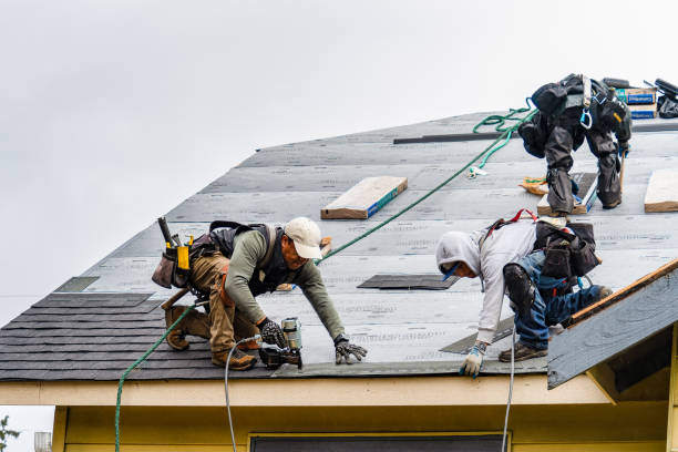 Professional Roof Replacement technician working in Patchogue, NY